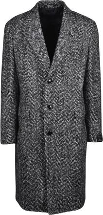 Tagliatore Cappotto - Heren - Mantel - Zwart - XL - Wol - Jassen