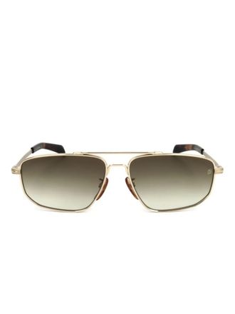 Eyewear by David Beckham Zonnebril met rechthoekig montuur - Goud