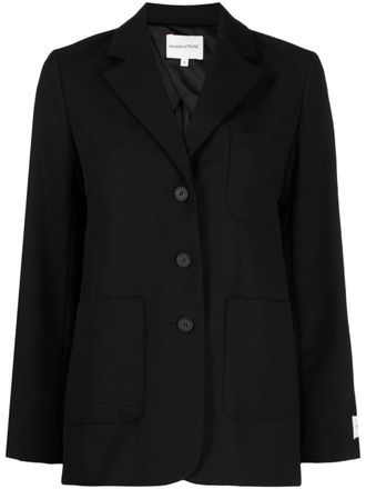 Maison Kitsun&eacute; Blazer met enkele rij knopen - Zwart