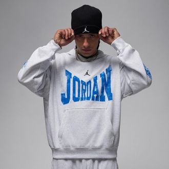 Nike Jordan Mens Jordan Brooklyn Collegiate Pullover Hoodie in Brown | HV0093-051