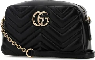 Gucci Womens Crossbody Bag Black Lamb