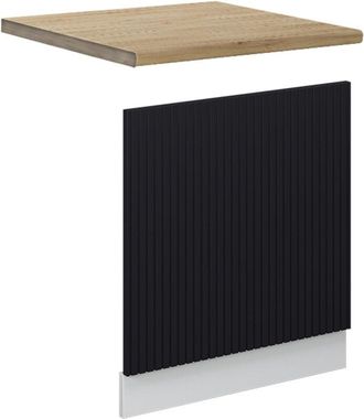 Vicco Panel Frontal Fame-line, Rayas Negras, 60 Cm, Et Roble