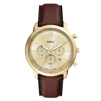 Fossil Neutra Chronograph Quartz Gold Dial Mens Watch FS6113