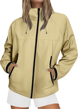 Generic Light Weight Jackets for Women UK, Lightweight Waterproof Jacket Womens Winter Coats Ladies Lightweight Windbreaker Outdoor Trench Coats Casual Office