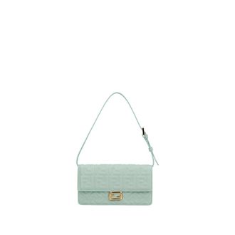 Fendi Baguette Wallet On Chain - female - Fendi - Cross Body Bags - Green - ONE SIZE - Bags