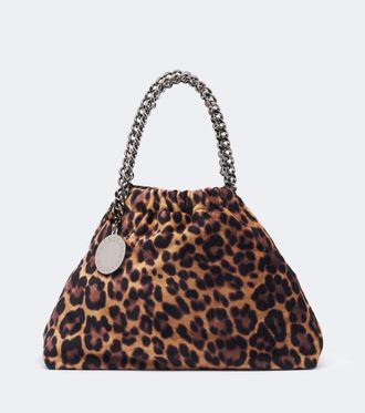 Stella McCartney Falabella Mini leopard-print top-handle bag