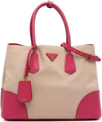 Prada Pre-owned Handbags, female, Beige, Size: ONE SIZE Pre-owned Leather prada-bags
