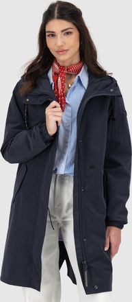 Alife And Kickin Parka ALIFE & KICKIN FrizziAKA, Damen, Gr. XXL, marine, Web, Obermaterial: 90% Polyester, 10% Polyamid, unifarben, gerade ca. Mitte Oberschenkel, ohne
