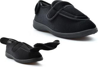 Generic Ladies Wide Fit Slippers Womens Memory Foam Slippers Size 7 Touch Fastening Slipper Size 9 Memory Foam Slipper Wide Fit Touch Fastening Comfort Sizes 