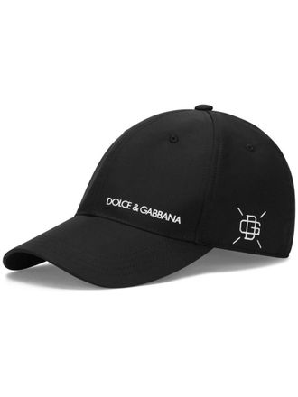 Dolce & Gabbana logo-print baseball cap - men - Viscose/Cotton/Spandex/Elastane - 59 - Black