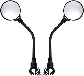 OEM Espejo Retrovisor Para Bicicleta (paquete 2), Ajustable, Acr&iacute;lico, Resistente Golpes, F&aacute;cil Instalar Correa Goma, El&eacute;ctricas Patinetes 22 32 Mm