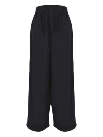 Balenciaga Broek met elastische taille - Blauw