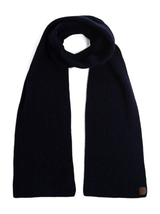 Eleventy Ribbed scarf - Blauw