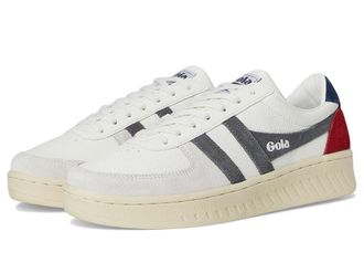 Gola Grandslam Trident Mens Shoes White/Storm/Navy : 7 D - Medium, Leather