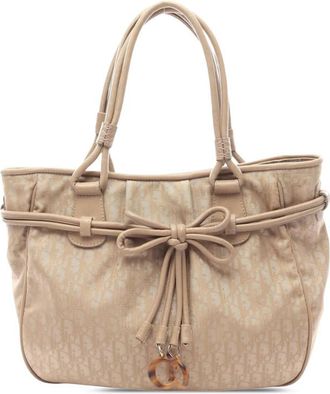 Dior Pre-owned Dior issimo Trotter Canvas Bow Tote Ladies AI00IPU50WLGHAJB