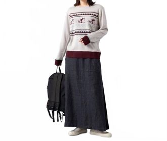 Kavu Hillrose Crewneck Sweater In Ski Slope