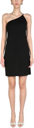 Dsquared2 Black One Shoulder Mini Dress