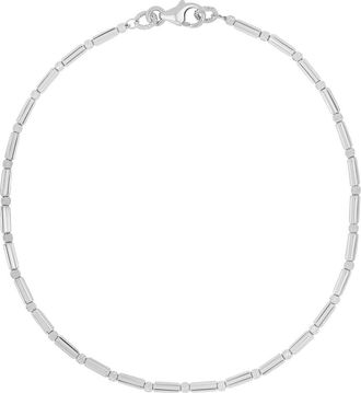 Bony Levy 14K Gold Bar Bead Bracelet in 14K White Gold at Nordstrom, Size 7