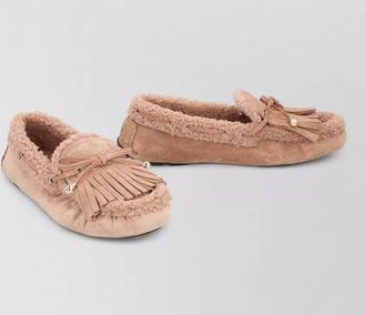 Jimmy Choo London suede leather moccasins