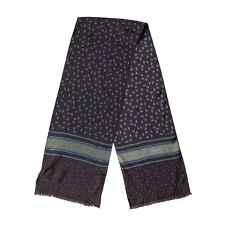 Dolce & Gabbana Patterned Silk Neck Foulard Scarf - male - Dolce & Gabbana - Silk Scarves - Multicolor - ONE SIZE - Accessories