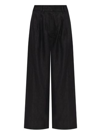 Possé pleated palazzo pants - Black
