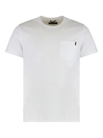 Moorer Bruzio-SLC chest-pocket T-shirt - White