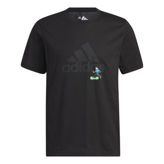 adidas Graphic Logo T-Shirts Black IA8155