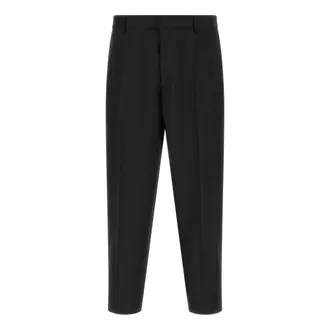 Jil Sander Heren, Broeken, Zwart, Maat: XL Wol