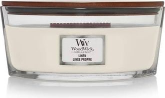 Woodwick geurkaars Linen Ellipse