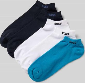 HUGO BOSS Sneaker-Socken aus Baumwoll-Mix im 5er-Pack in Aqua, Gr&ouml;&szlig;e 39-42