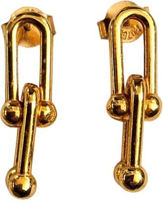 Bespoke Yellow Gold Hardwear Earrings