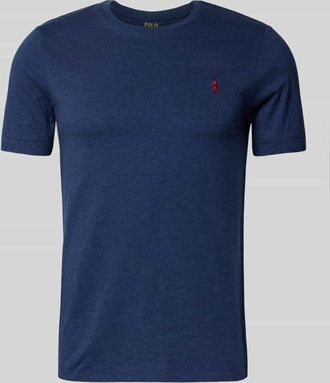 Polo Ralph Lauren T-Shirt mit Logo-Stitching in Marine Melange, Größe XXL