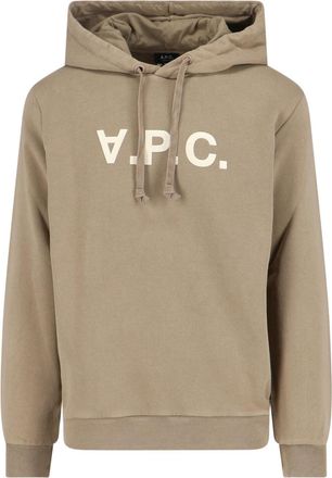 A.P.C. Logo Hoodie - Light Brown
