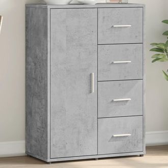 vidaXL Aparador De Madera De Ingenier&iacute;a Gris Hormig&oacute;n 60x31x84 Cm Vidaxl