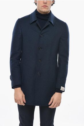 Corneliani Cappotto in Lana Vergine e Cashmere Foderato taglia 46
