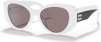 Miu Miu Brown Cat Eye Ladies Sunglasses MU 03WS 05X05P 53