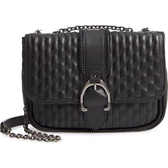 Longchamp Small Leather Crossbody Bag in Black at Nordstrom Rack