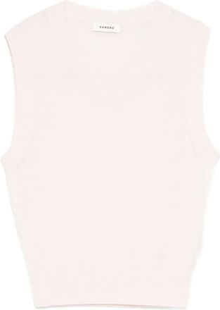 Sandro Mouwloze top - Roze