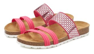 Lascana Pantolette LASCANA Mule, Sandale, offener Schuh, Damen, Gr. 36, pink, Obermaterial: 100% Textilmaterial. Decksohle: 100% Rindsleder. Laufsohle: 100% S