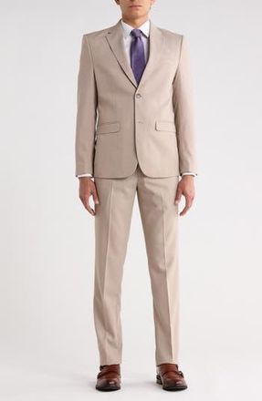 Soul of London Solid Notch Lapel Suit in Sand at Nordstrom Rack, Size 36