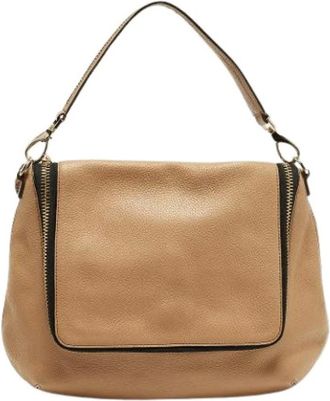 Anya Hindmarch Pre-owned Shoulder Bags, female, Brown, Size: ONE SIZE Pre-owned Leather Shoulder Bag
