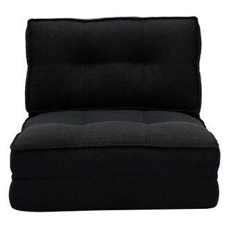 Miliboo Sill&oacute;n Cama De 1 Plaza De Tela Negra Sally