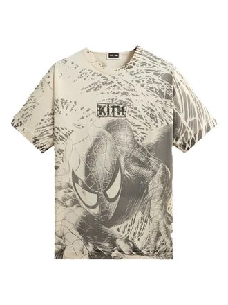 Kith x Marvel spiderman printed T-shirt - Grey