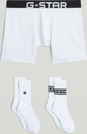 G-Star Set Boxershort en Sokken 44-47 - Wit - Heren