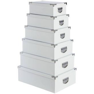 5five Simply Smart 5five Simply Smart - 6 Cajas Negras, Esquinas Met&aacute;licas, Cart&oacute;n - 5five