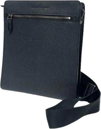 Ferragamo Pre-owned Cross Body Bags, male, Black, Size: ONE SIZE Pre-owned Shoulder bag