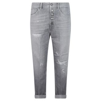 Dondup Dames, Jeans, Grijs, Maat: W28 Katoen