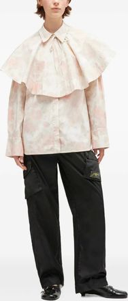 Ganni Camicia con ruches - Toni neutri