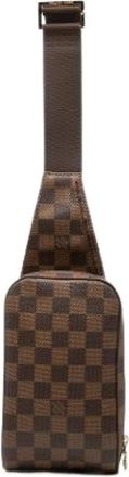Louis Vuitton Pre-owned Geronimos - Dames - Vintage Schoudertas - Bruin - ONE Size - Leer - Vintage