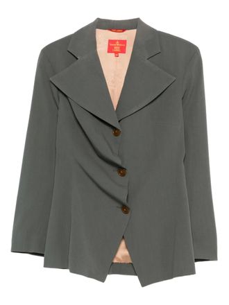 Vivienne Westwood 1990s blazer met knoopsluiting - Grijs